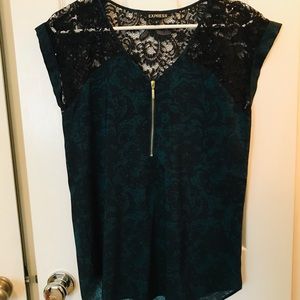 Express short sleeve blouse.